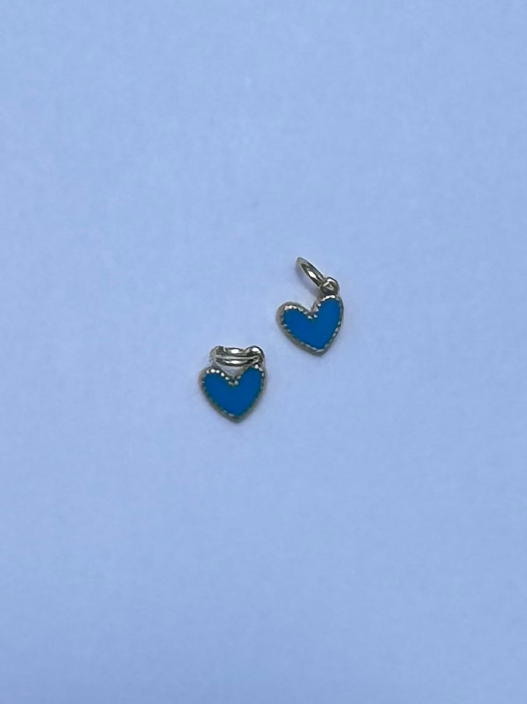 Small Blue Heart Charm