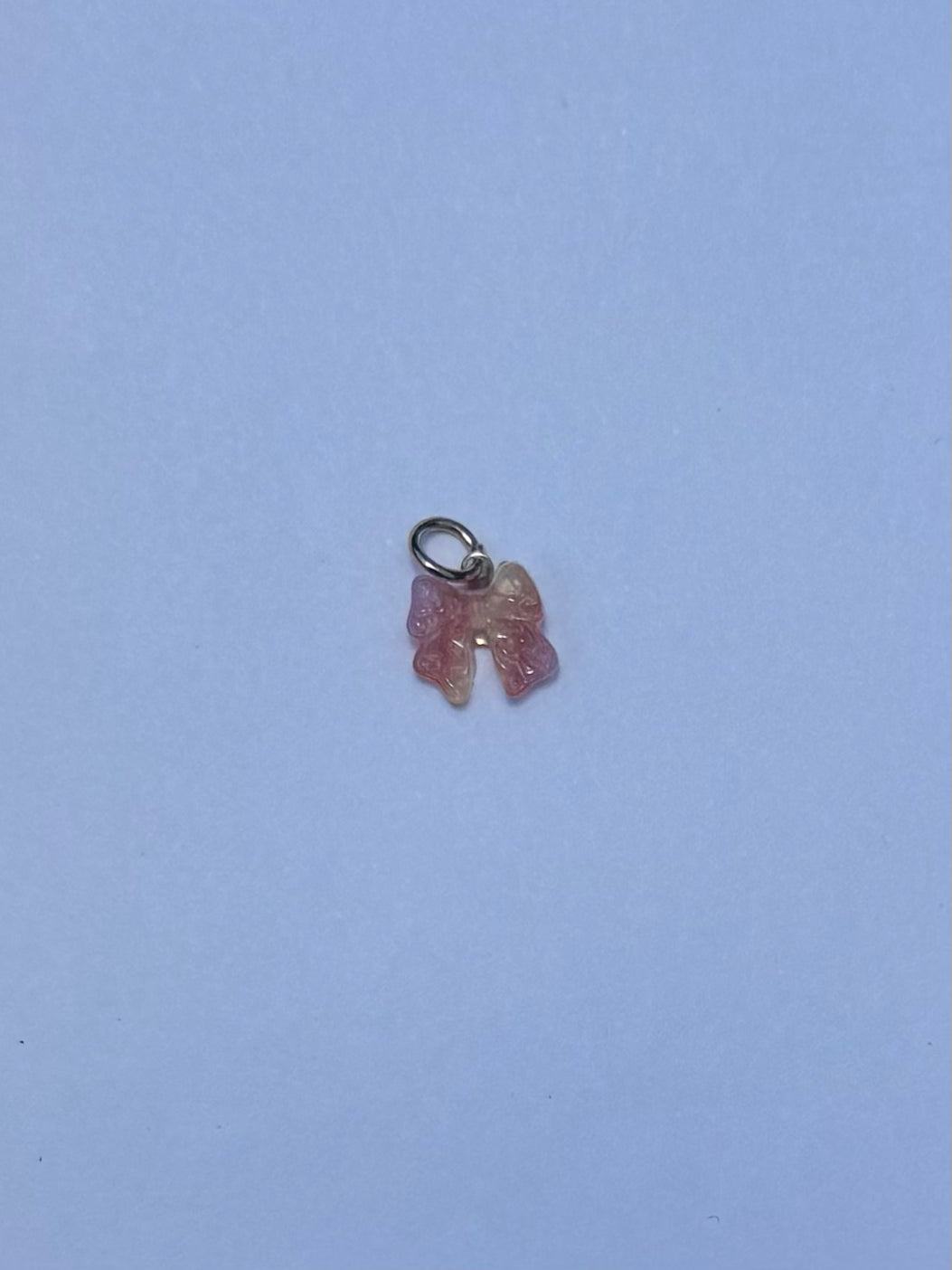 Pink Jelly Bow Charm