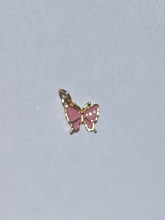 Pink Butterfly Charm